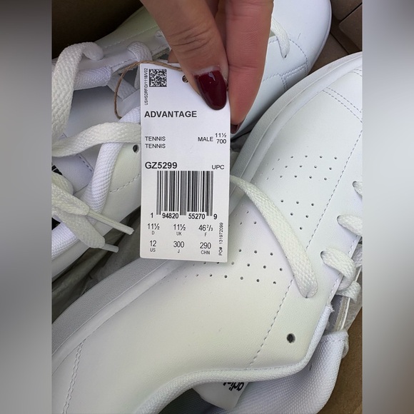 Adidas Men's White Sneakers - Advantage 2.0 - Picture 3 of 3